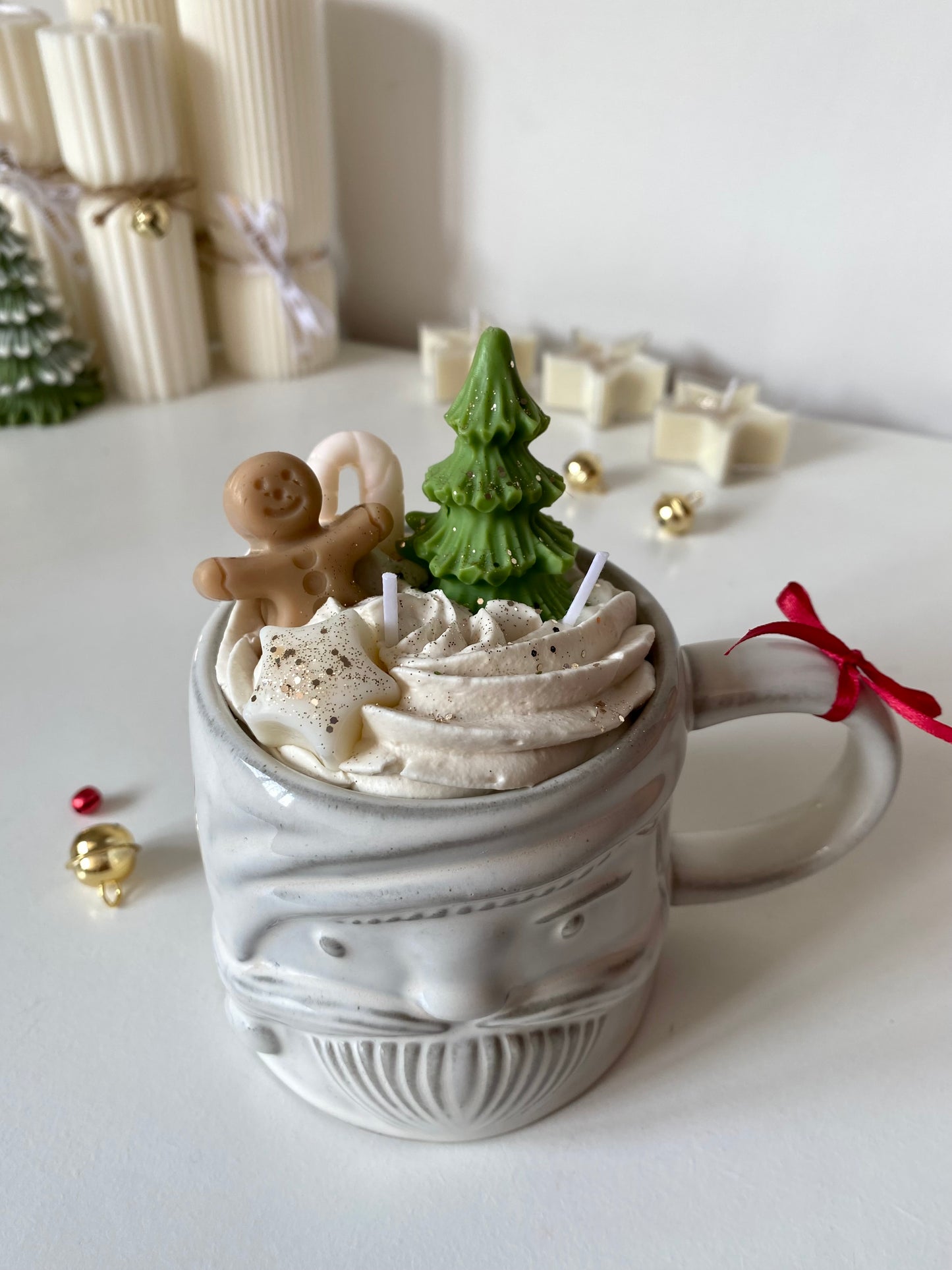 Candela in tazza “ Winter wonderland “