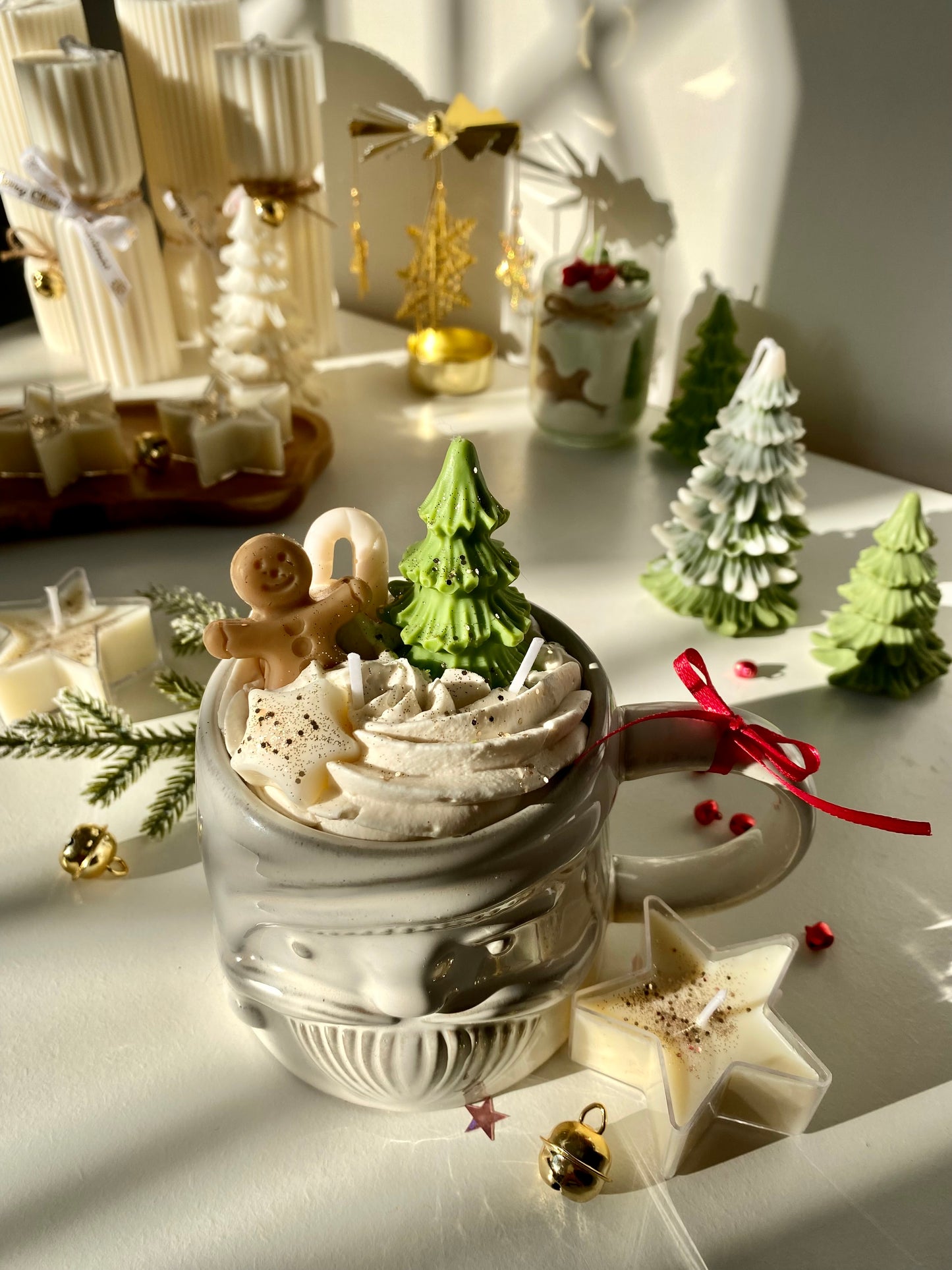 Candela in tazza “ Winter wonderland “