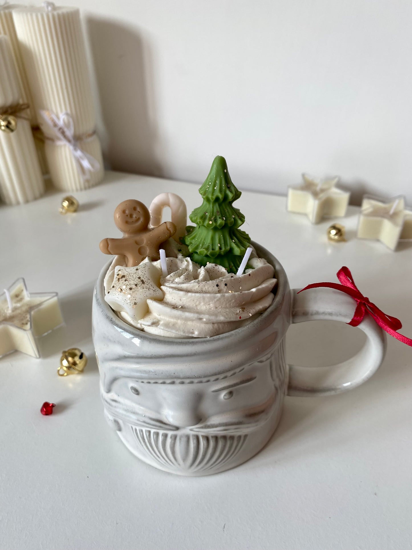 Candela in tazza “ Winter wonderland “