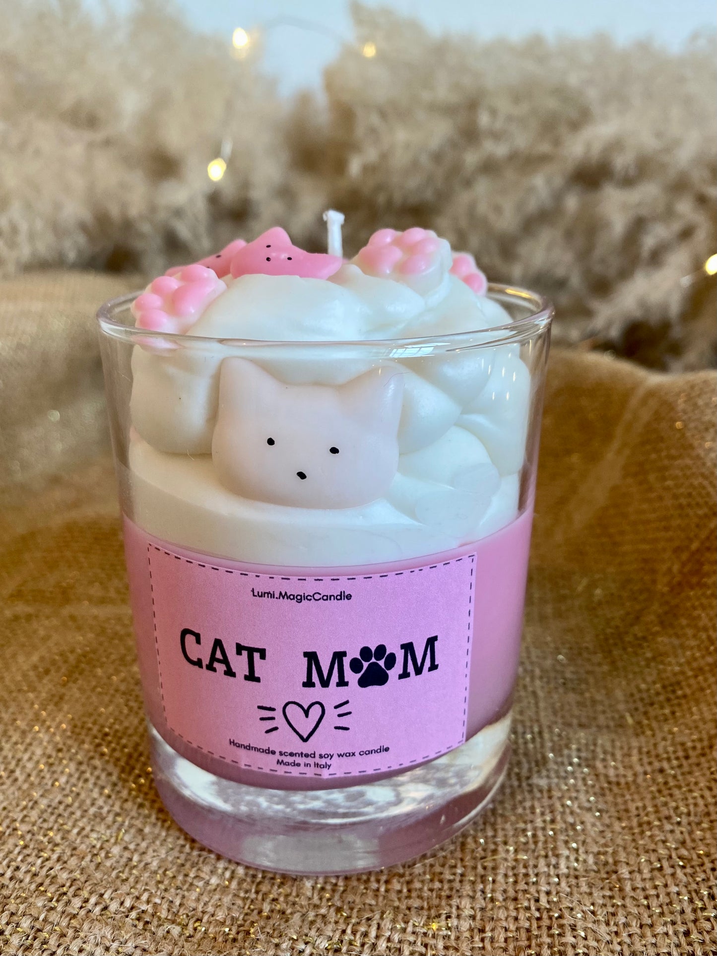 Candela profumata “Cat mom”