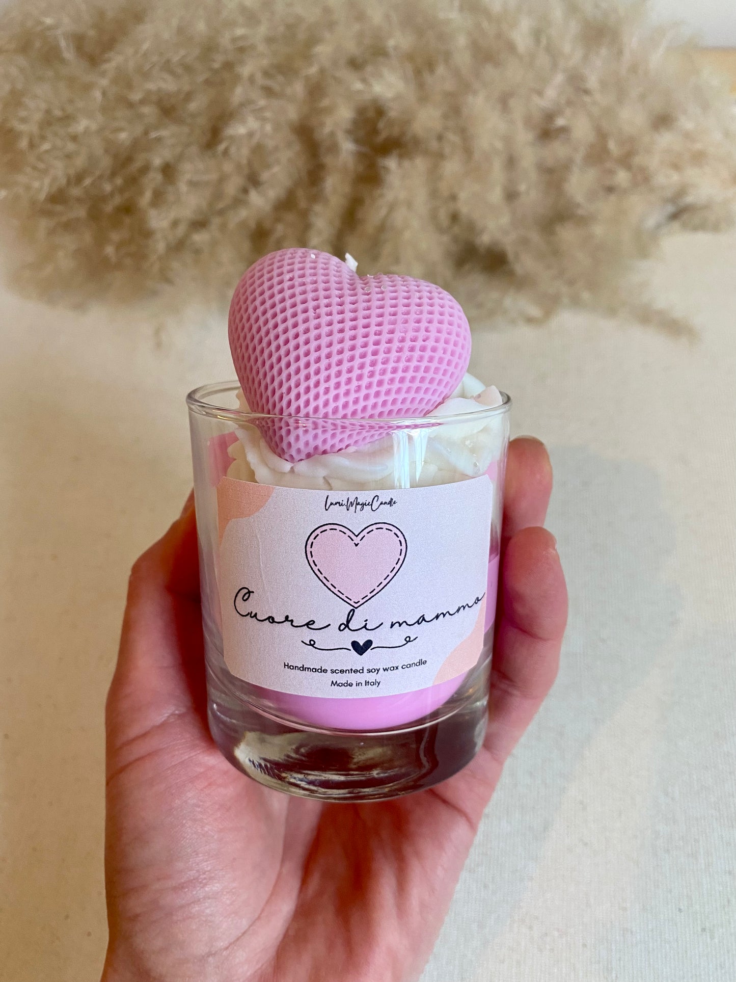 Candela profumata “Cuore di mamma “