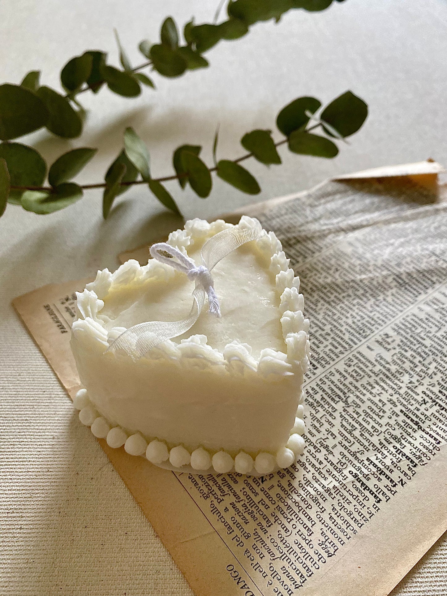 Candela “Torta a forma di cuore “
