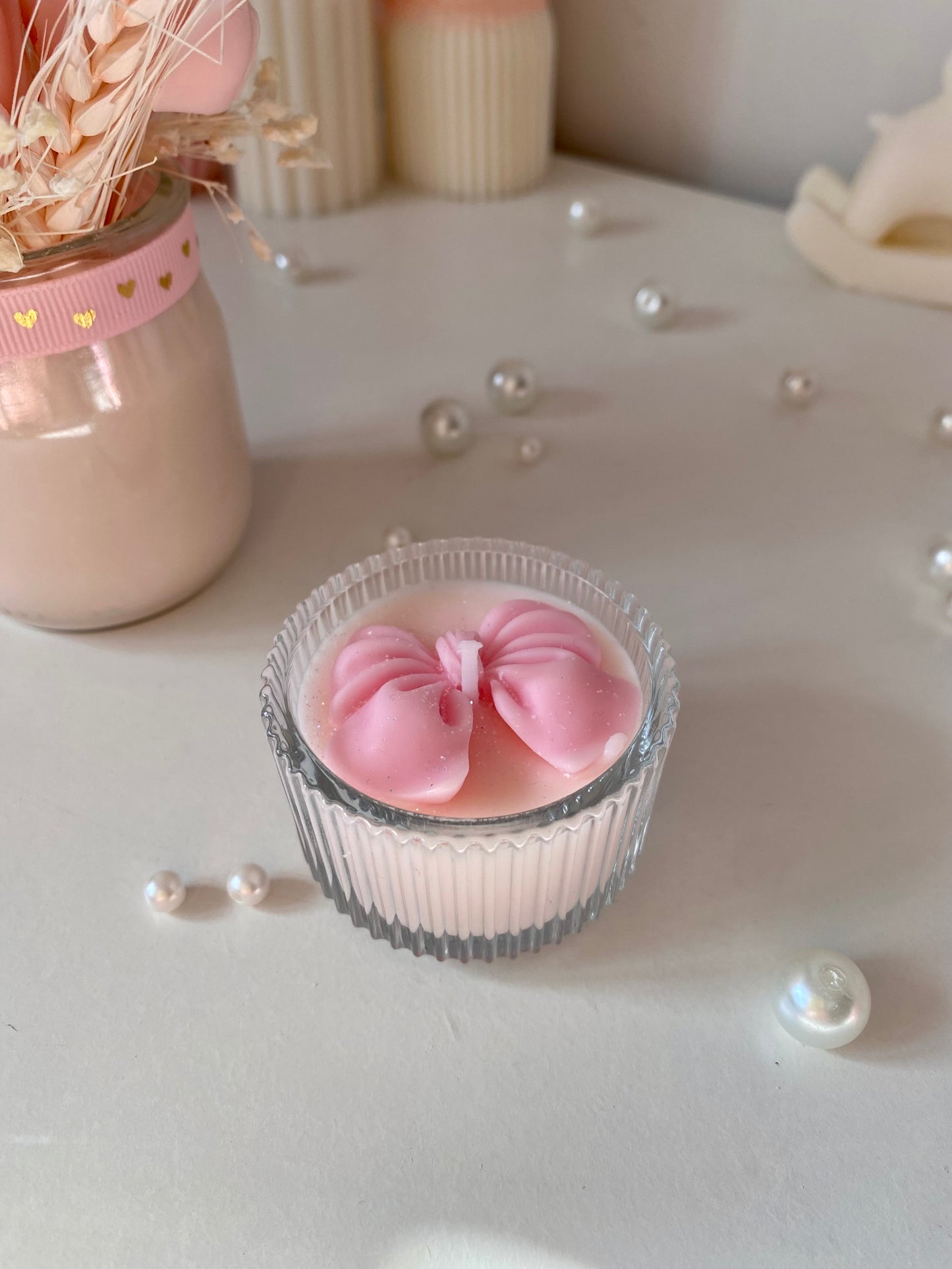 Candela Heartcake con fiochetto