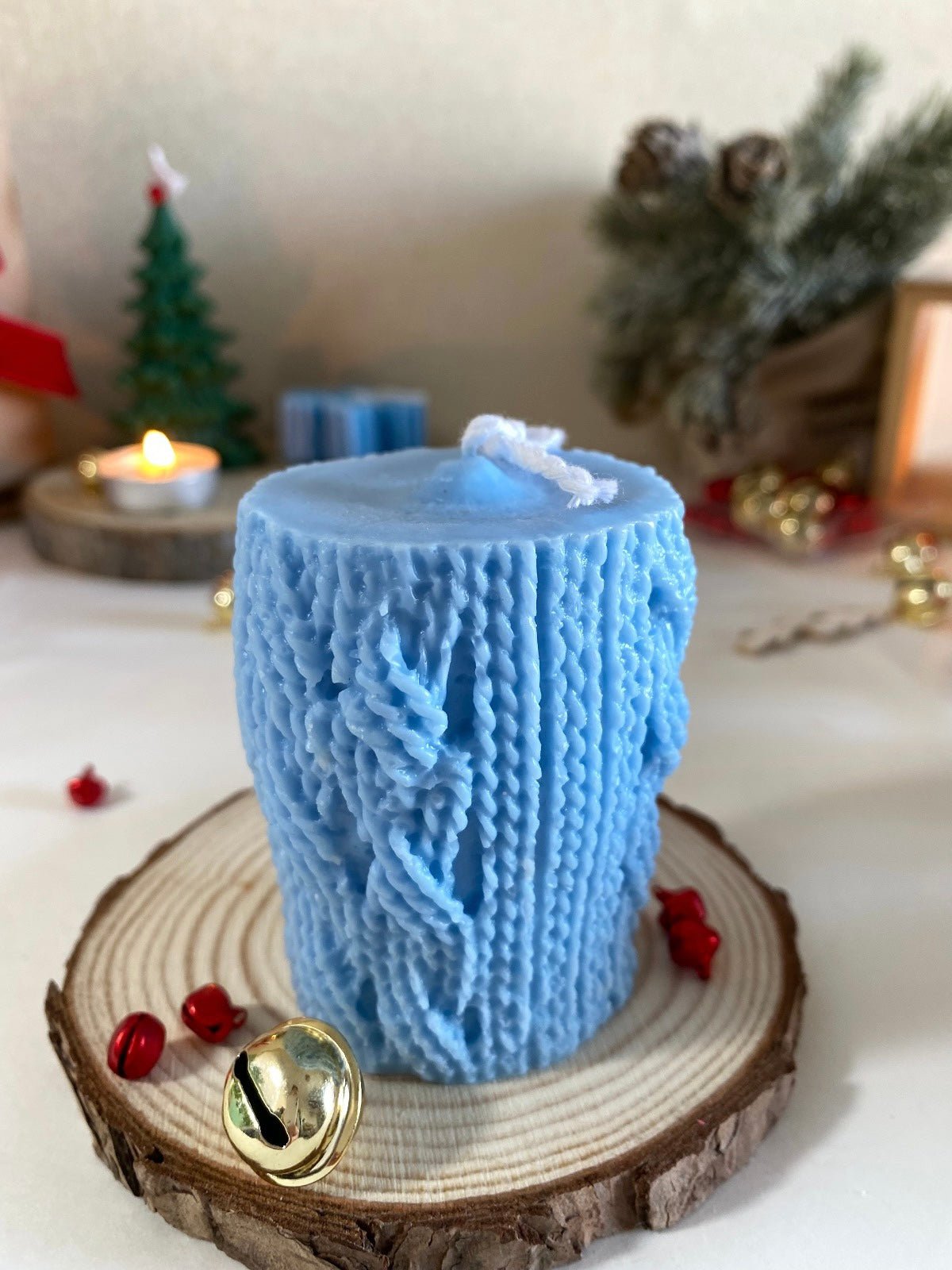 Candela pillastro “Effetto maglia “