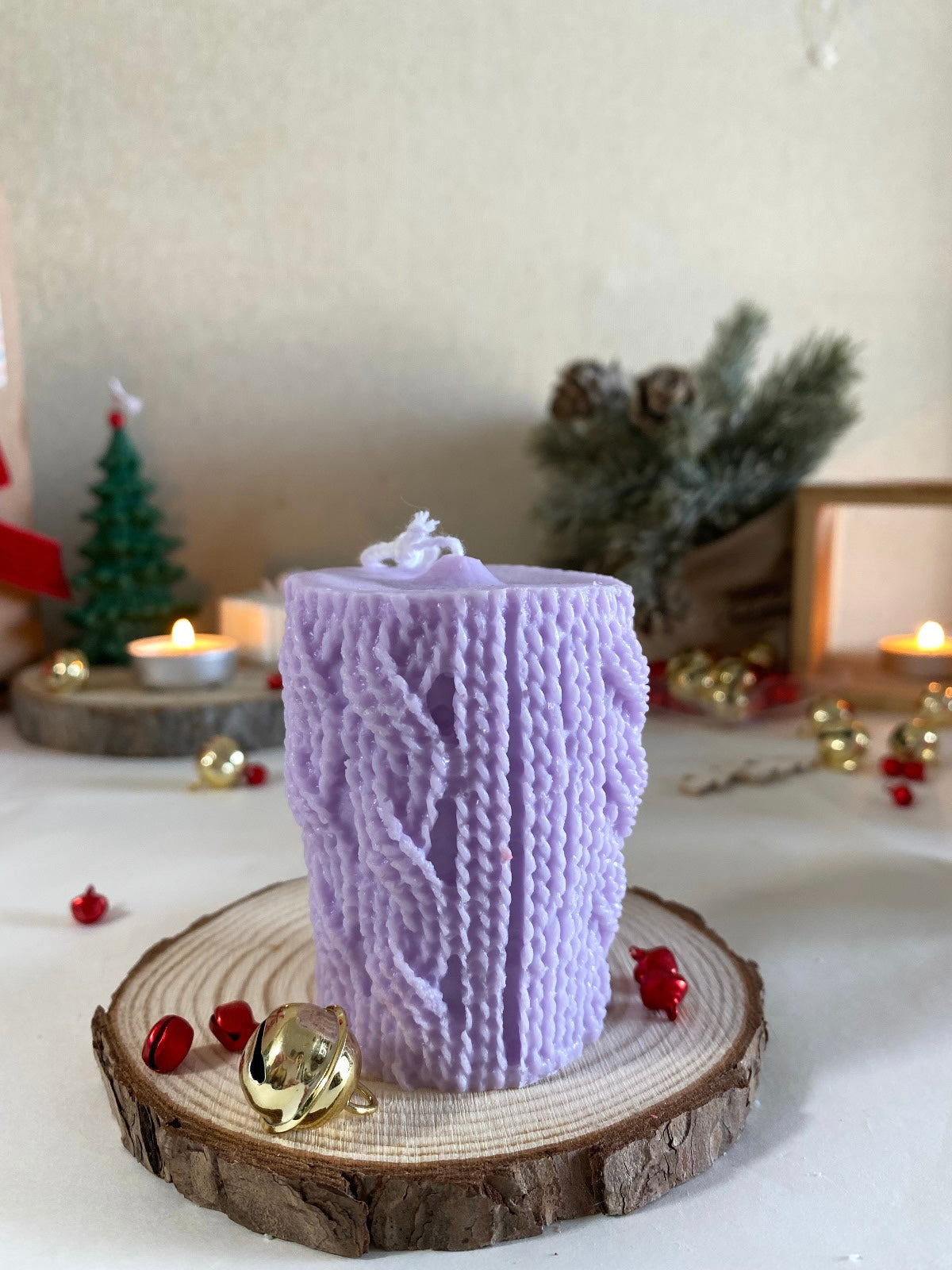 Candela pillastro “Effetto maglia “