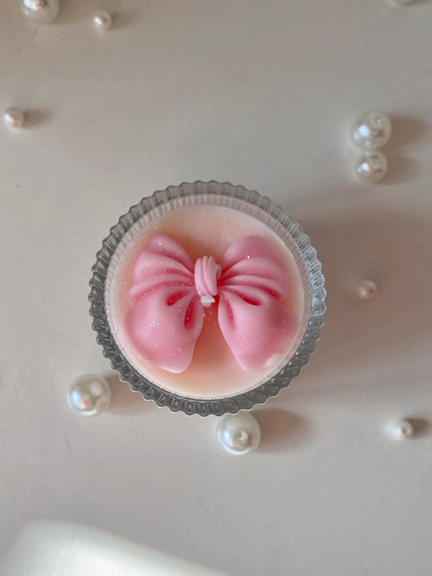 Candela Heartcake con fiochetto