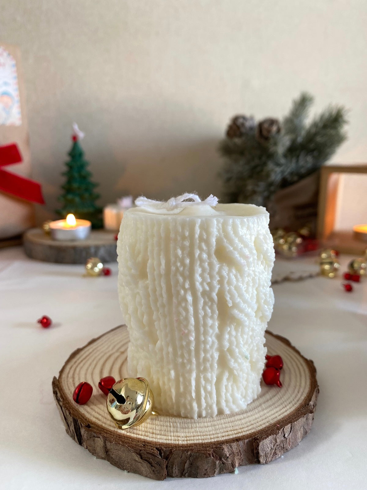 Candela pillastro “Effetto maglia “