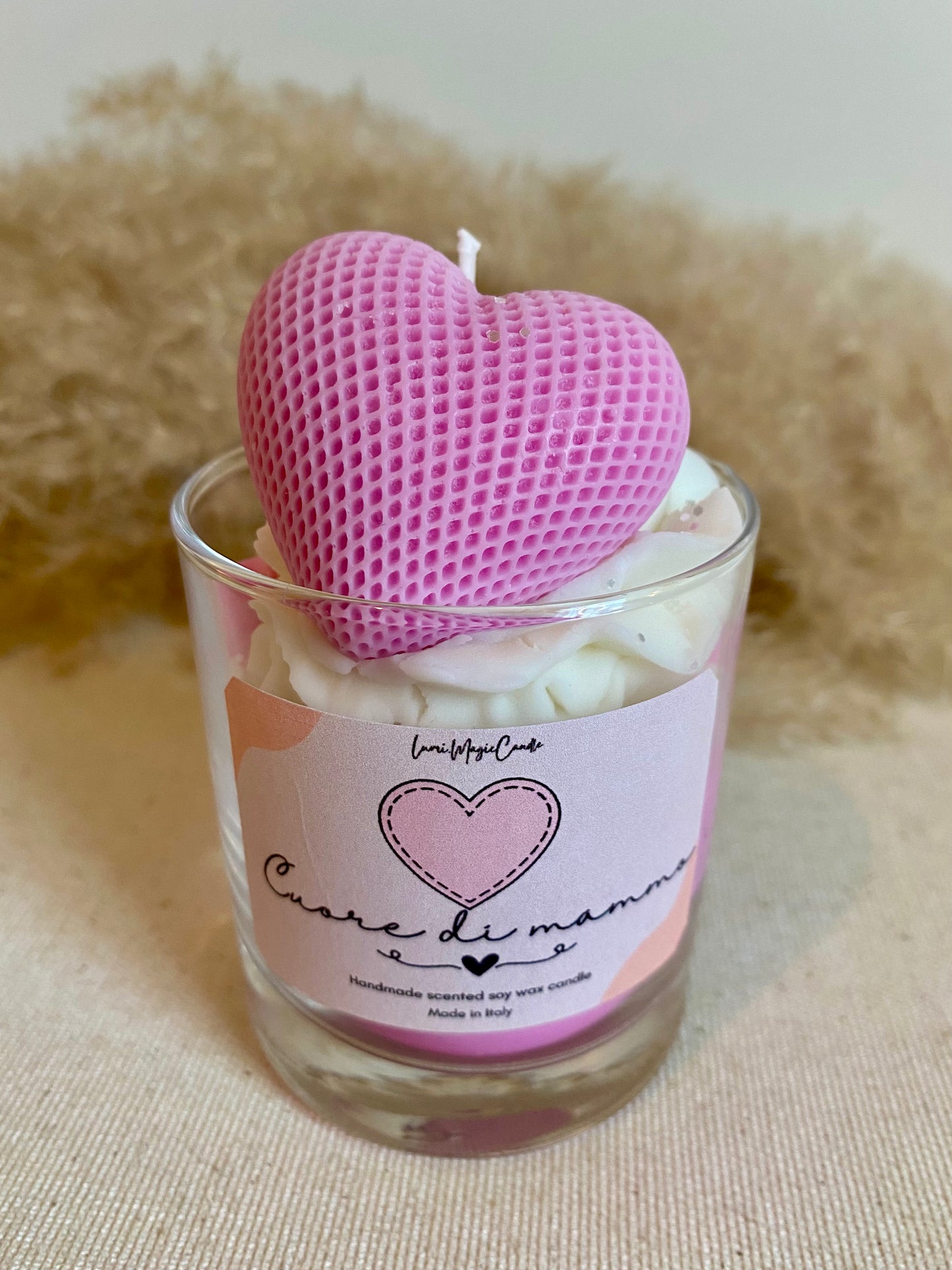 Candela profumata “Cuore di mamma “